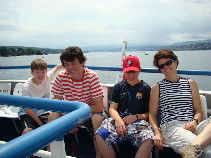 On the boat in Zurich