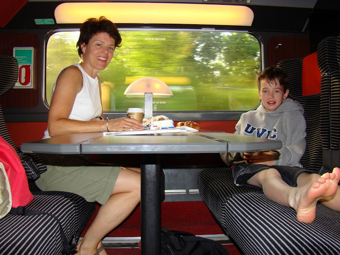 Jack and I on the train