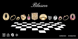Louis Vuitton White Gold and Diamond Blason Ring