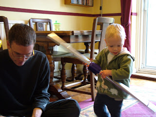 Darth Small and his apprentice at work