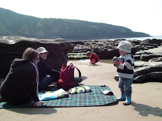 On the beach