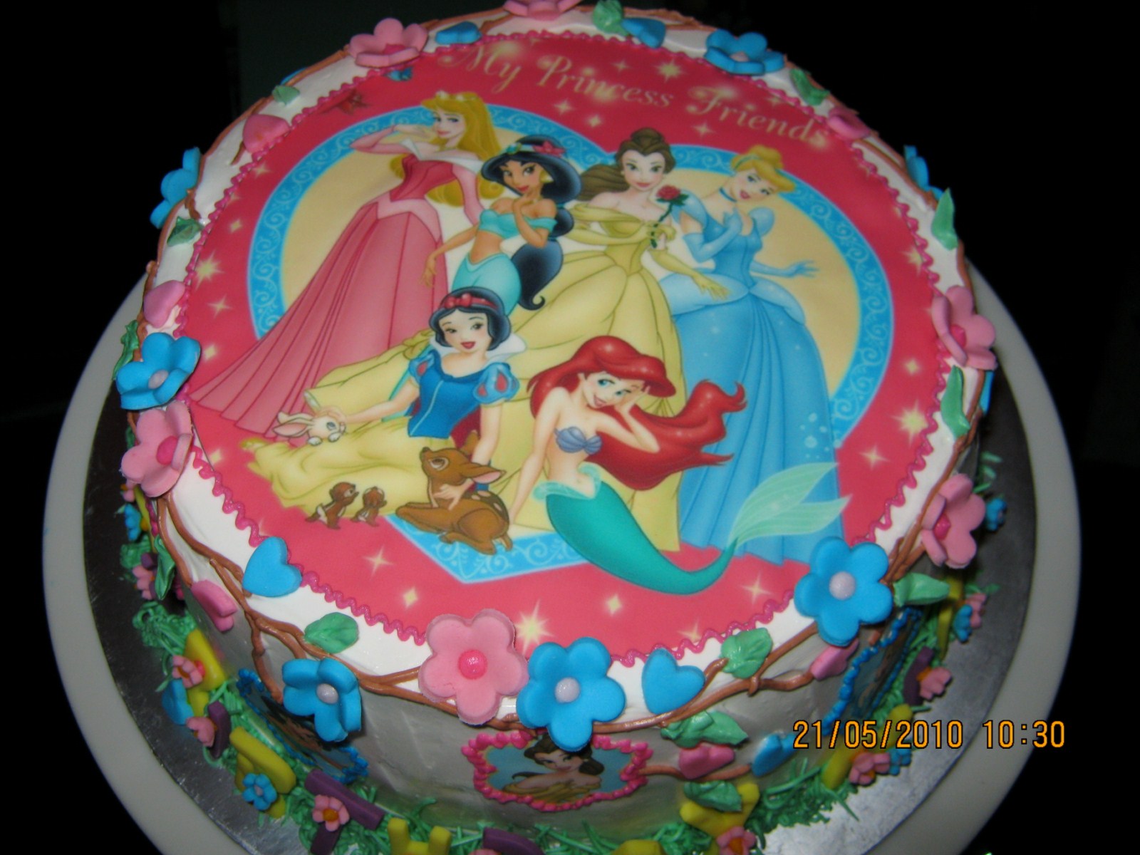 Sweet Bake: Birthday Cake - Princess Edible Image