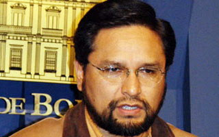 Ministro de Gobierno boliviano, Alfredo Rada