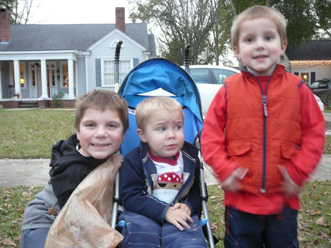 Waiting for the Parade in Front of our House