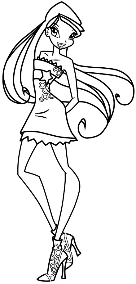 Enchanted Magical Winx: Winx Colouring-Pages