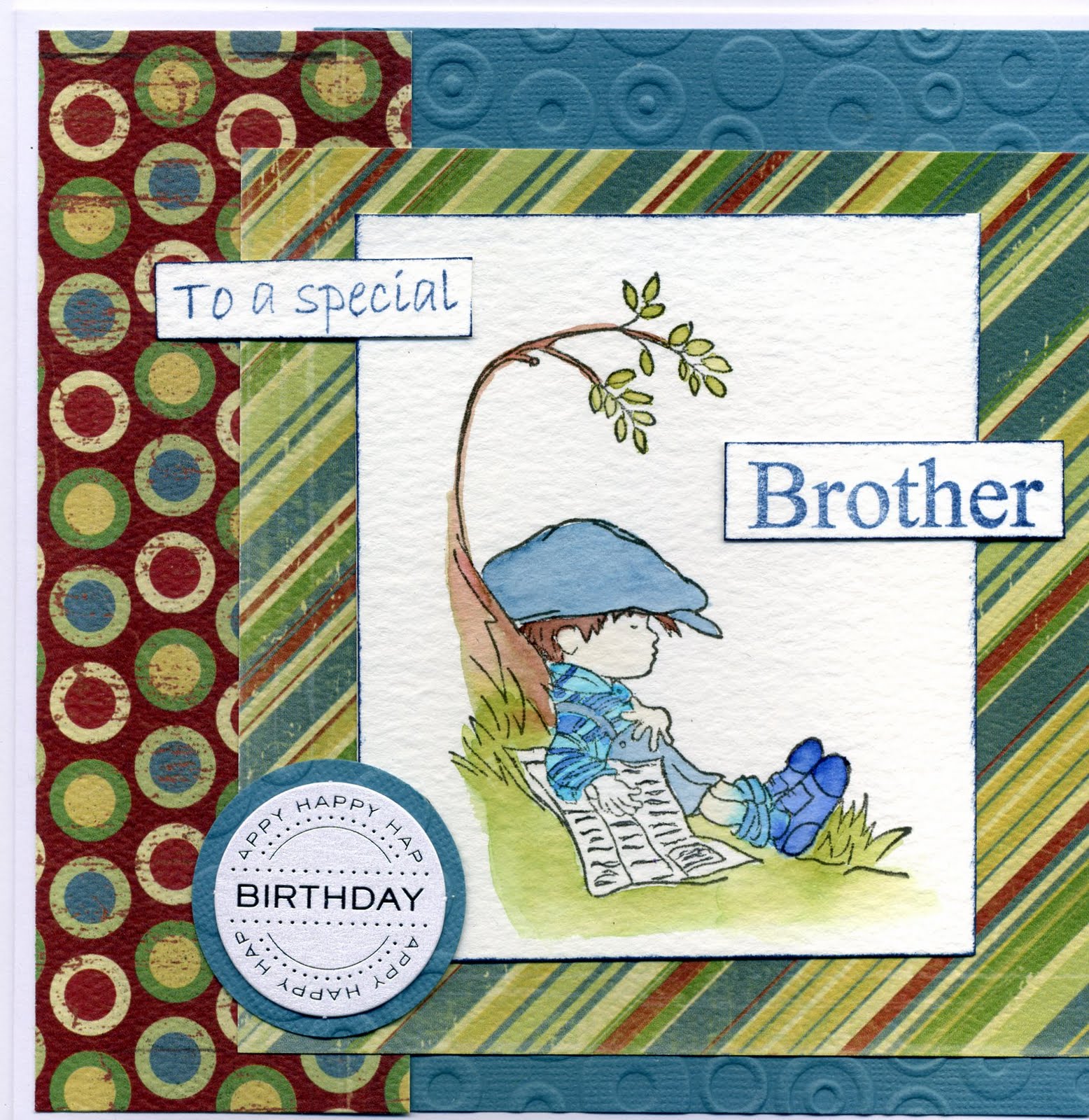 paper and ink Happy Birthday brother