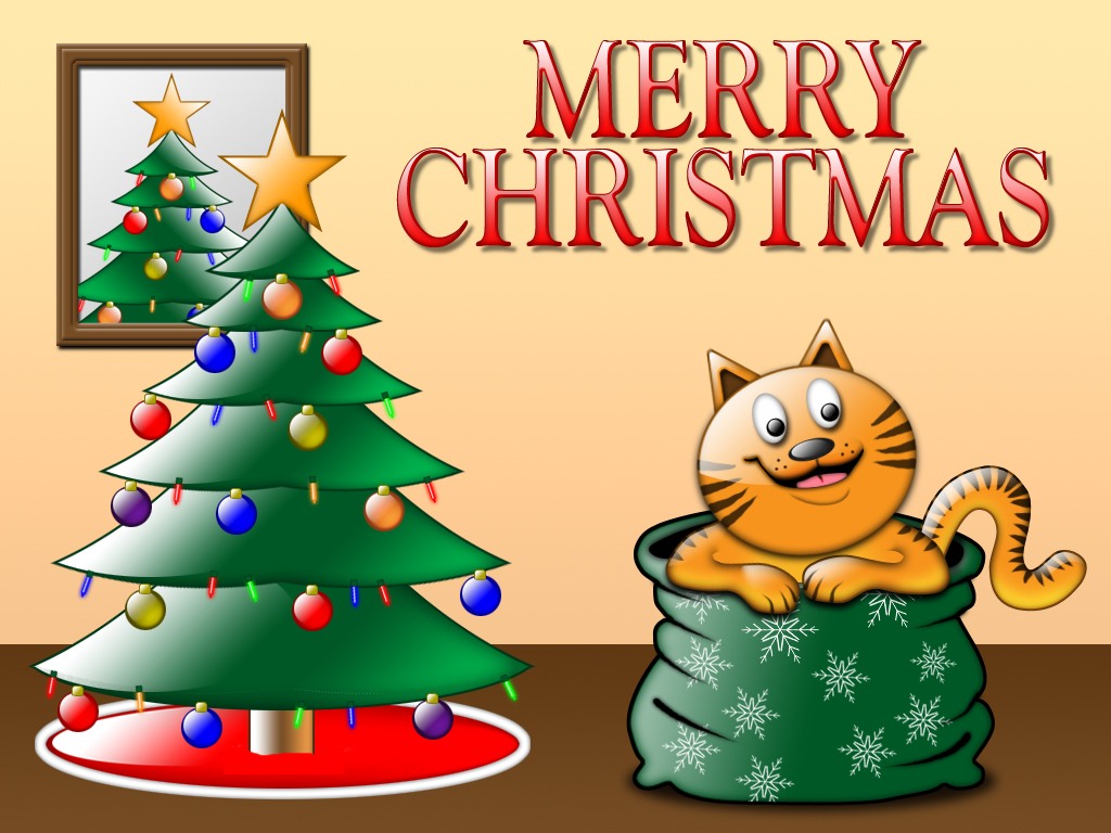Merry Christmas Cartoon Backgrounds | Free Christian Wallpapers