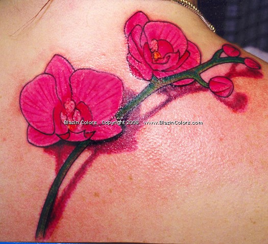 Female Tattoos Back Body Hawaiian Flower Tattoo Design