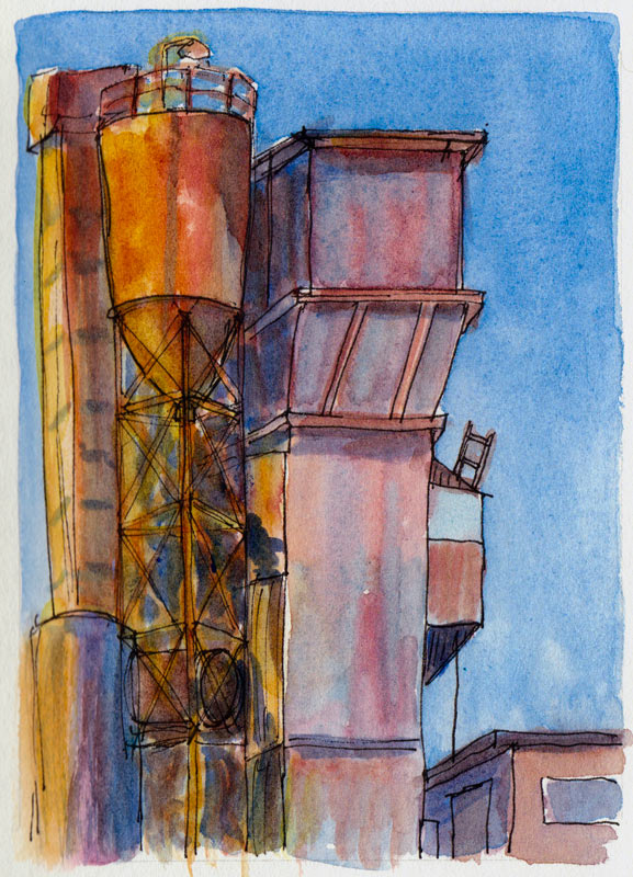 Urban Sketchers S.F. Bay Area: Crystal Amber Industrial Sand