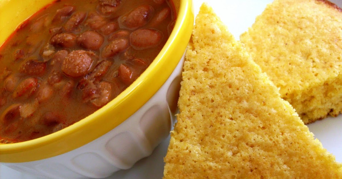 Liesl's Confection Dissection Slow Cooker Pinto Beans and Cornbread