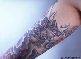 tribal tattoo dragon celebrity