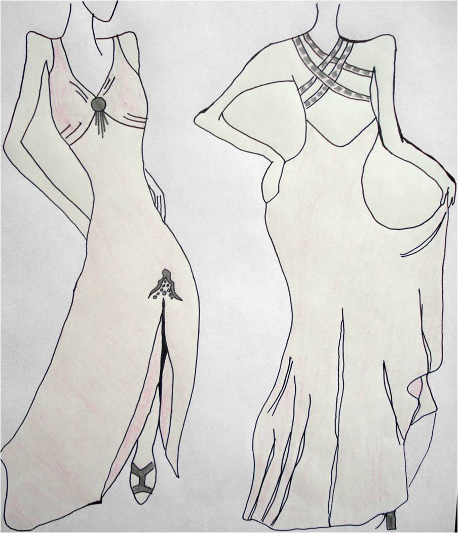هل انتٍ فتاة عصرية ؟! شاركي معنا في مسابقة تصميم الازياء  Prom+dress+drawing+08