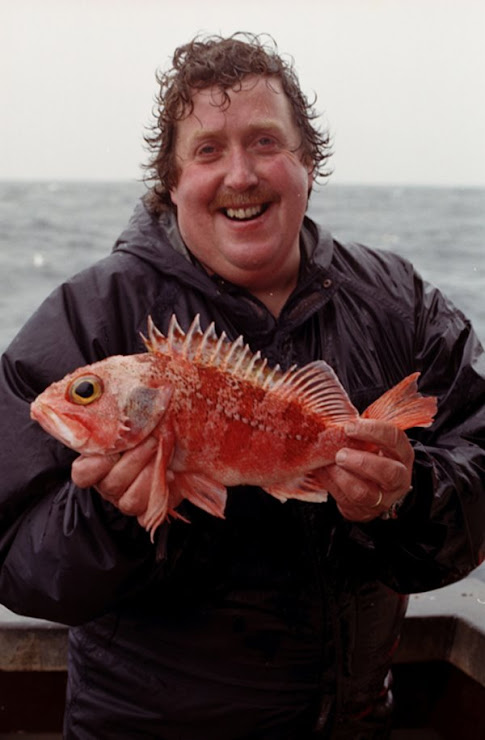 The trophy photo from Denis O'Shea with his Blue-mouth haddock  (2lbs 3oz)