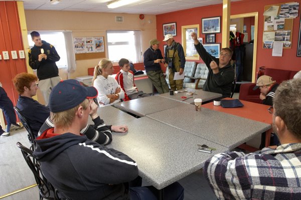 Johnny Griffin, (Cahersiveen Sea Angling Club) in the theory session