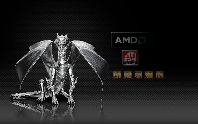 hd wallpapers gaming. AMD \ ATi Fusion Dragon Black High Definition Wallpapers, AMD Fusion Gaming
