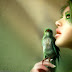 Fantasy Digital Art Green Girl And Bird