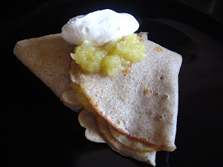 Buckwheat Crepes with Shawn's Applesauce by Ng @ Whats for Dinner?