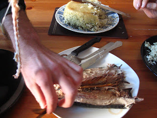 Cleaning Smoked Mackerel by Ng @ Whats for Dinner?