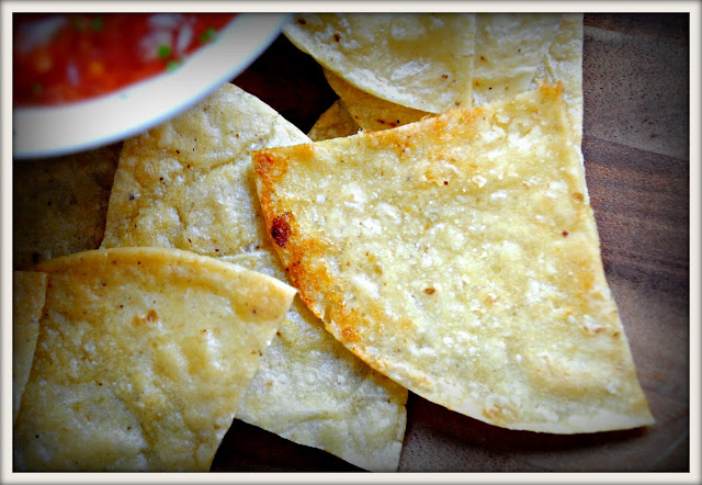 Baked Lime Tortilla Chips l SimplyScratch.com