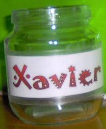 Boião com nome - Xavier