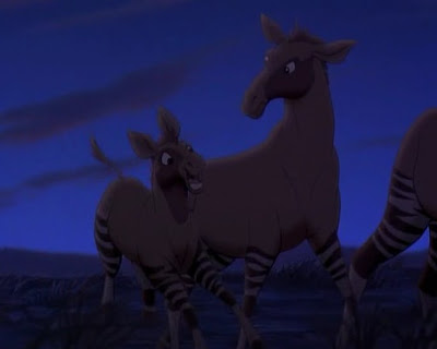 Los okapis de la película Okapi