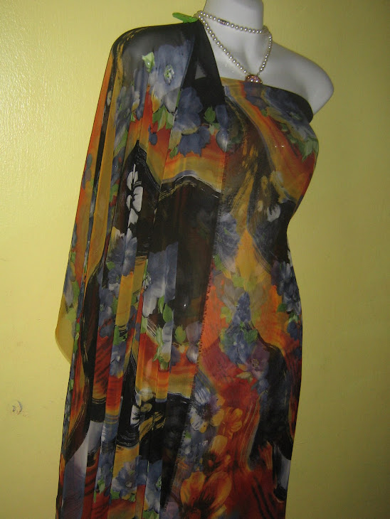 ACBA 878D: ANGELINA CHIFFON BY A.N.T, 4 METER, BERMANIK, JARANG DAN PERLU LINING