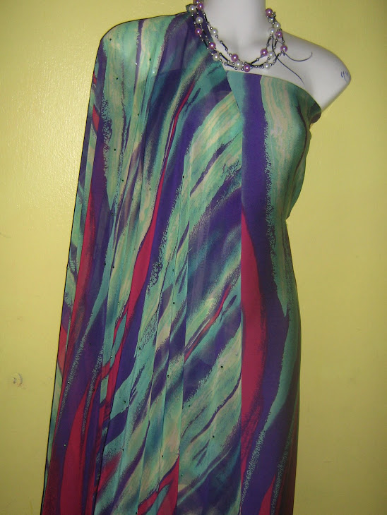 ICBDC 949A: ITALIAN CHIFFON BERMANIK M/W DOPDYE CHIFFON, 2M+2M, BHG BAJU JARANG & PERLU LINING