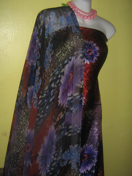 ACAC 1023B: ARIA CHIFFON M/W ARIA CREPE, 2M+2M, BHG BAJU JARANG DAN PERLU LINING