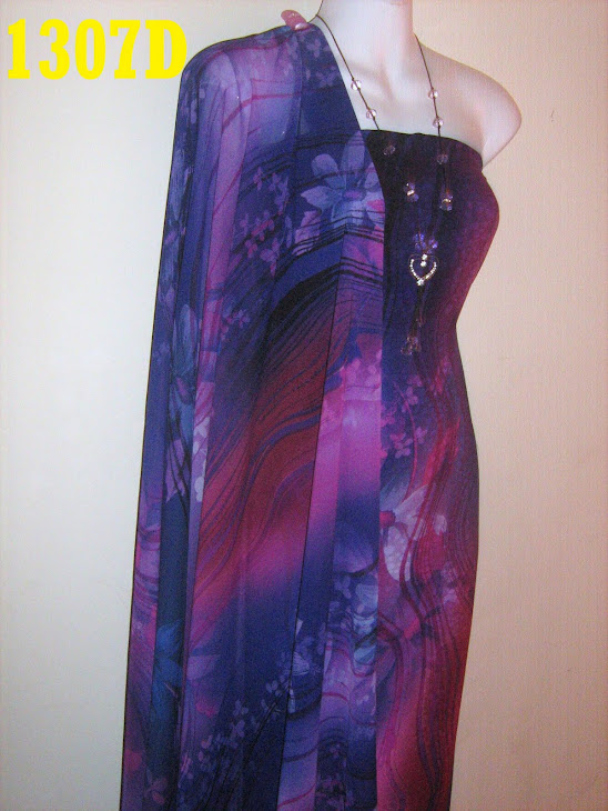 CMO 1307D: CHIFFON MATCHING ONE MALAYSIA, 2M+2M, EXCLUSIVE DESIGN, BHG BAJU SEDERHANA JARANG