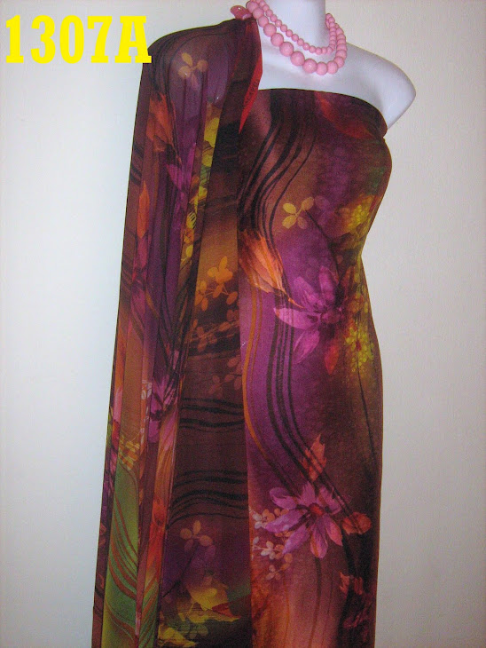 CMO 1307A: CHIFFON MATCHING ONE MALAYSIA, 2M+2M, EXCLUSIVE DESIGN, BHG BAJU SEDERHANA JARANG