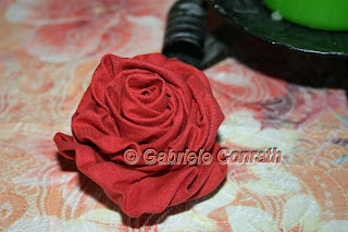 Gabriele´s Conga-Crafts Blog: Stoffrose u. Schalander