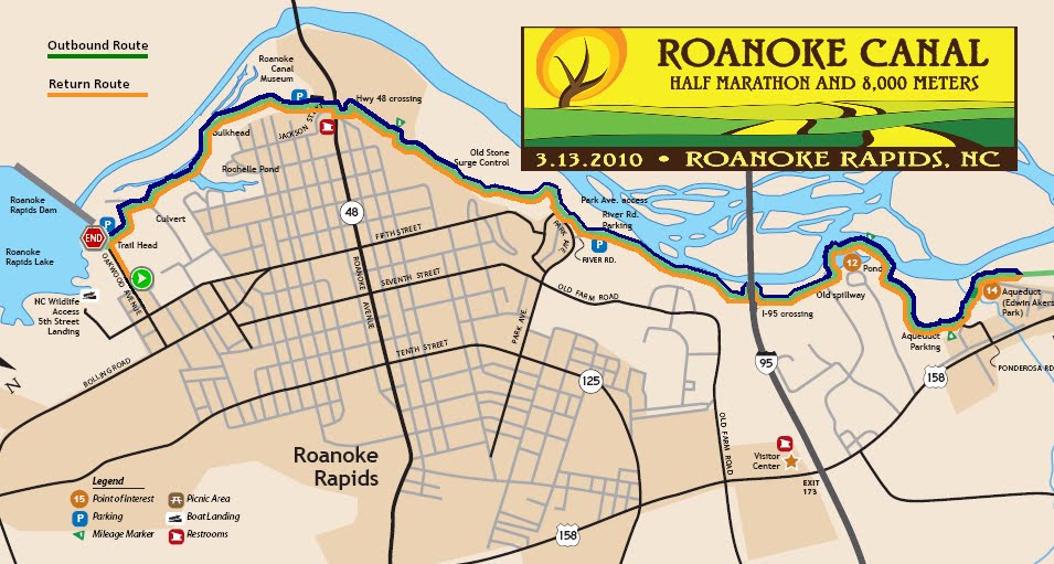 Roanoke Canal Half Marathon Roanoke Rapids, North Carolina Running