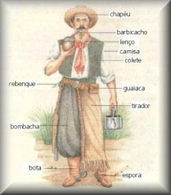 vestimenta gaucha feminina e masculina