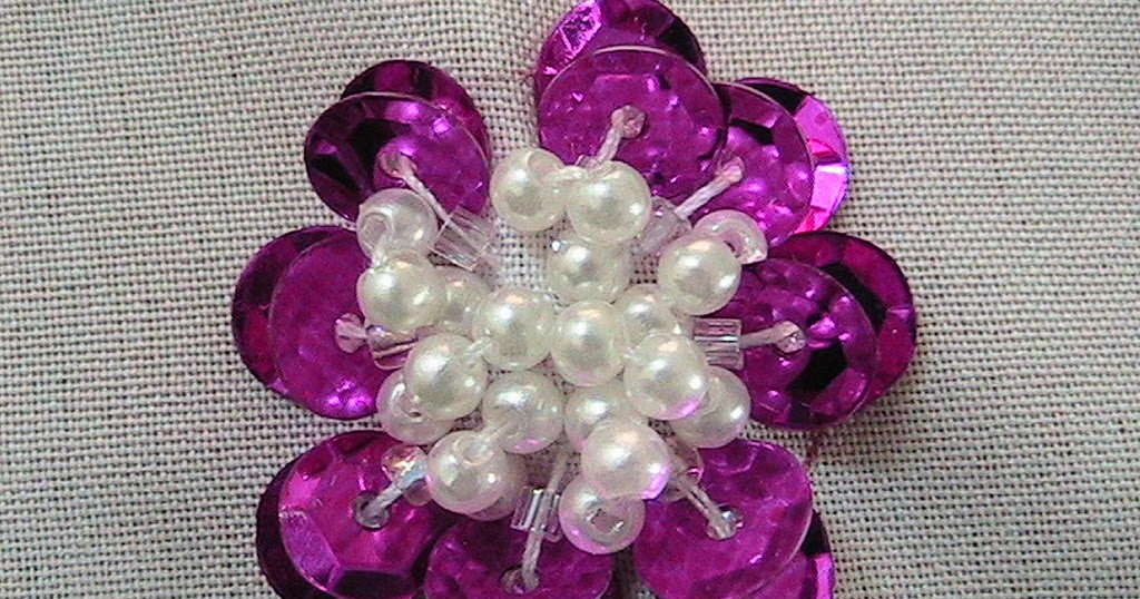 Handmade Shop and Free DIY Embroidery Tutorials How to Sew Sequin Flower
