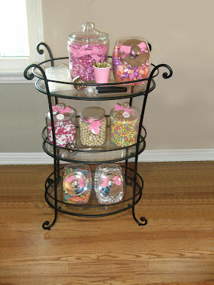 Give your candy bar identity by hanging a backdrop that ties in with your 