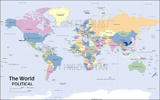 World+map+with+countries+and+oceans