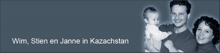 Wim, Stien en Janne in Kazachstan