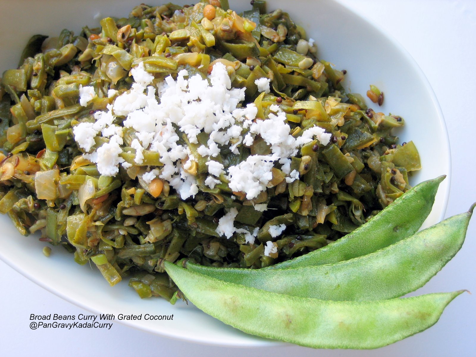 Pan Gravy Kadai Curry Spinach and Hyacinth/Broad Beans "Curry In a Hurry"