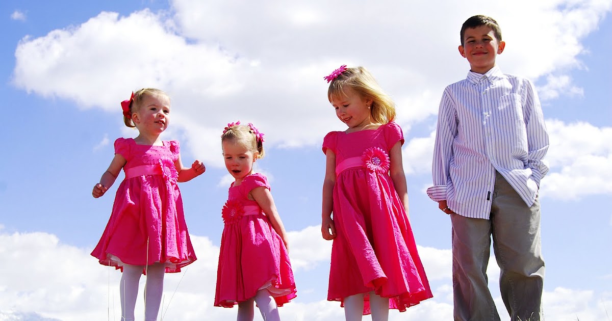 THE DRESS PARTY Girls in Hot Pink Easter Dresses