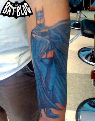 Our friend Loyal went got himself a Set of Batman and Superman tattoos 