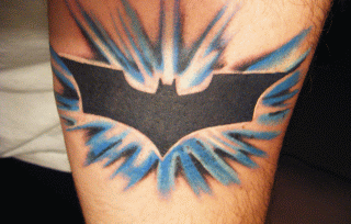 Bat Symbol Tattoo