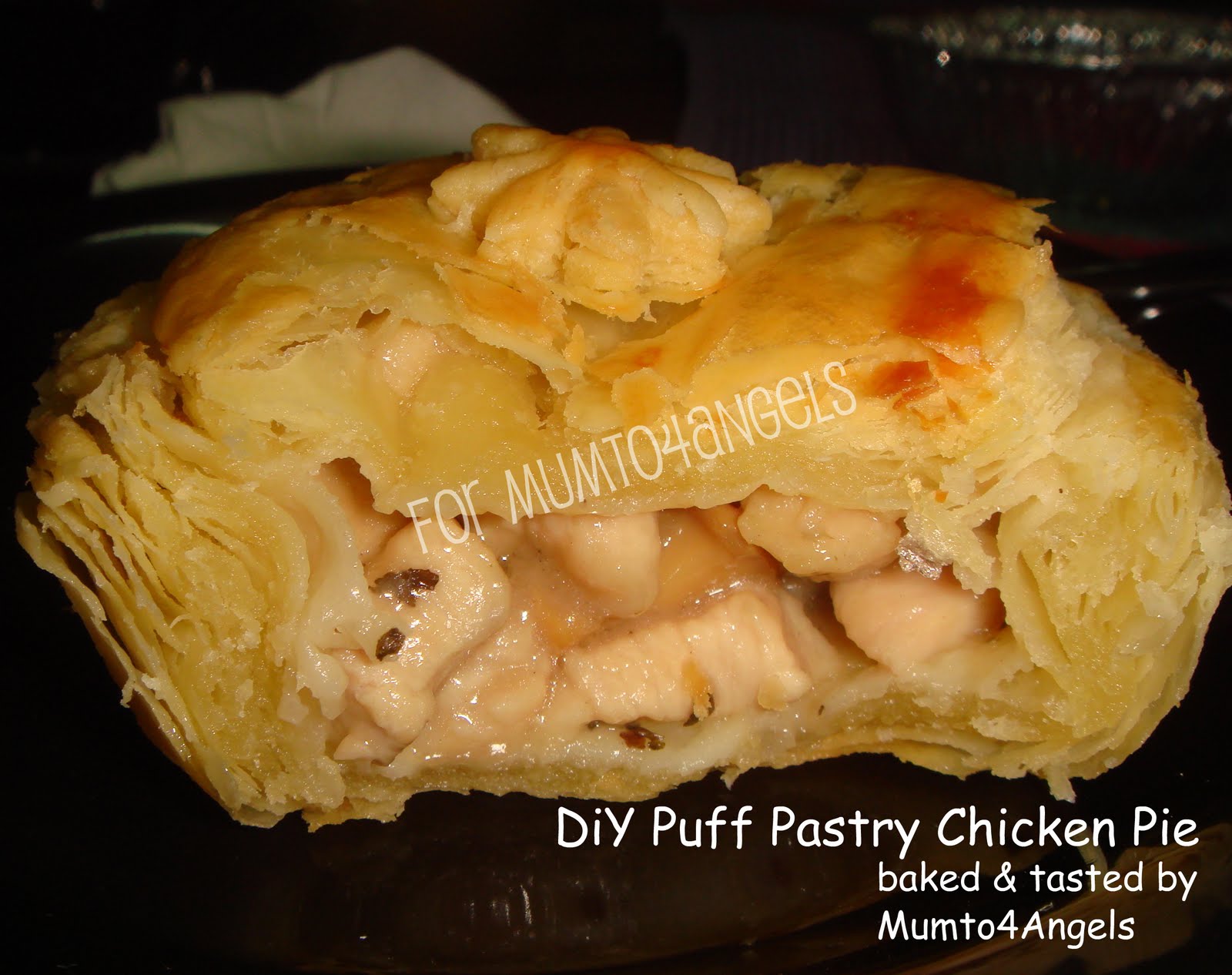 A Mum to 4 Angels DIY Puff Pastry Chicken Pie