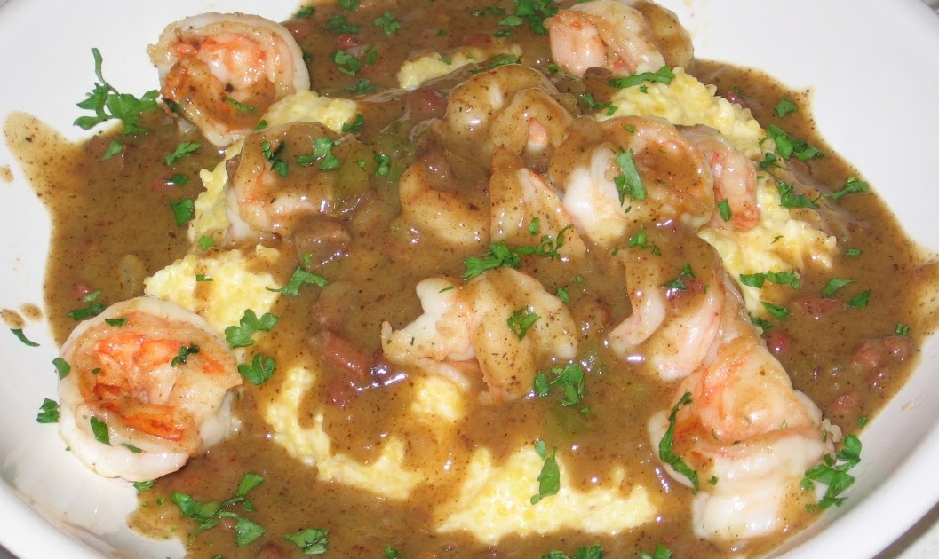 tasso ham gravy shrimp and grits