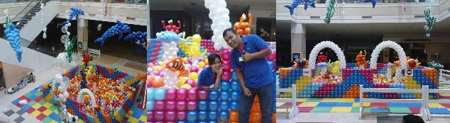 Jusco Seremban Ocean Theme Balloon Decor (Beauty Balloon Task)