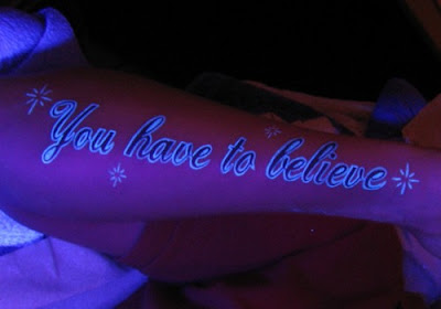 UV Tattoo ink as an accent. A lot of people use the uv reactive ink as an 