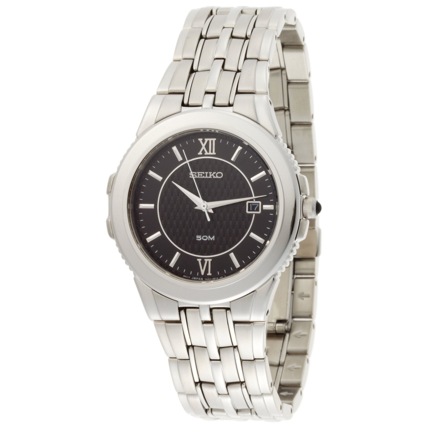 Seiko Men's SKK637 Le Grand Sport SilverTone Watch Seiko Watch 2017