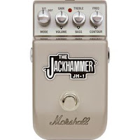 Teste do pedal de distorção para guitarra Marshall Jackhammer JH-1 na Central do Rock