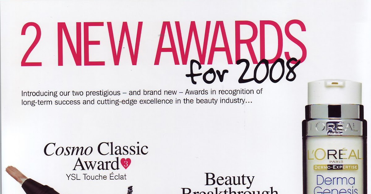 BeautyPopStar COSMOPOLITAN BEAUTY AWARDS