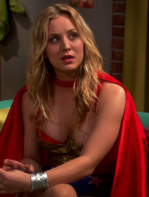 Kaley Cuoco's Wonder Woman Super Sexy Cleavage By ajayghayal on
