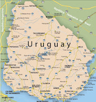 Mapa Del Uruguay Con Todas Sus Rutas